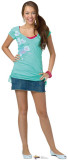 Miley Stewart - Turquoise Shirt Stand Up