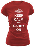 Juniors: Keep Calm and Carry On Camisa