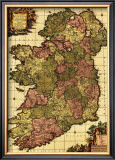 Ireland - Panoramic Map Art