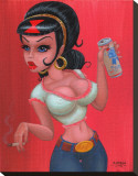 Fun Girl Reproduction transférée sur toile par  Carson