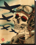 Pilot Stretched Canvas Print by  2 Cents