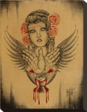 Ghost of Procris Stretched Canvas Print by Bethannie Newsom Steelman