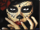 Priscila Reproduction transférée sur toile par Daniel Esparza
