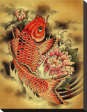 Carp Stretched Canvas Print by Aaron Cox