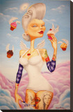 Cupcake Angel Stretched Canvas Print by Gabi Spree