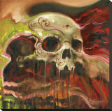 Sugar Skull Stretched Canvas Print by Claire Reid