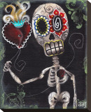 Take My Heart Stretched Canvas Print by Abril Andrade