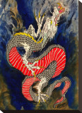 Rising Dragon Kunstdruk op gespannen doek van Clark North