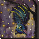 Bat Stretched Canvas Print by Brittany Morgan