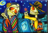 Noche de los Muertos Stretched Canvas Print by Dave Sanchez