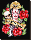 Death Jane Reproduction transférée sur toile : par Hilary Jane