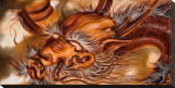 Dragon Stretched Canvas Print by Manuel Valenzuela