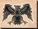Aztec Eagle Reproduction transférée sur toile : par Opie Ortiz