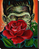 Smell the Roses Stretched Canvas Print by Trevor Bonkers
