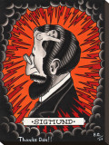 Sigmund Stretched Canvas Print by  Brother Greg