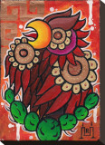 Aztec Eagle Stretched Canvas Print by  Rone