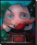 Humpty Dumpty Stretched Canvas Print by Abril Andrade