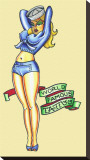 Sailor Girl Stretched Canvas Print by  Mr. Skully