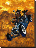 Los Compadres Muertos Stretched Canvas Print by David Lozeau