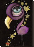 Purple Flamingo Reproduction transférée sur toile par Abril Andrade