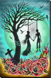 Love til Death Stretched Canvas Print by Tyler Bredeweg
