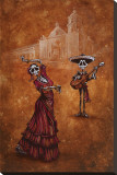 Celebration of the Mission Stretched Canvas Print by David Lozeau