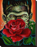Smell the Roses Stretched Canvas Print by Trevor Bonkers