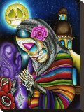 Pray for Us Stretched Canvas Print by Dave Sanchez