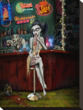 Game Over Stretched Canvas Print by Cristie Dunavan