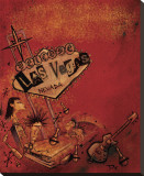 Vegas Stretched Canvas Print by Dwight Francis