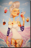 Cupcake Angel Stretched Canvas Print by Gabi Spree
