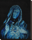 Blue Mary Stretched Canvas Print by Clark North