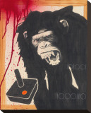 Rage Stick Stretched Canvas Print by  Fabian