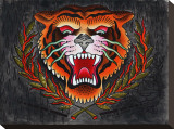 Tiger Head Trykk på strukket lerret av Brother Greg