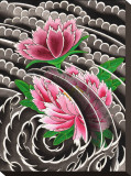 Peony I Stretched Canvas Print by David Simmes