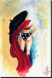 Wonder Woman Stretched Canvas Print by  Jesso
