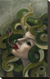 Medusa Stretched Canvas Print by  Jesso