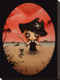 Ginger Pirate Stretched Canvas Print by Candy Cane