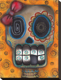 Lady Muerte Stretched Canvas Print by Abril Andrade