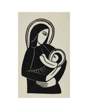 Madonna and Child Giclee Print by Eric Gill