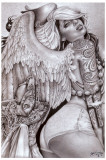 Angel Girl Kunstdruck von Mouse Lopez