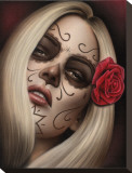 Spiders La Muerta Stretched Canvas Print by  Spider (Artist)