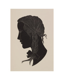 Engraving of a girl's head Giclee Print by Eric Gill