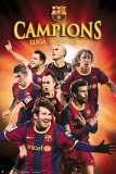 FC Barcelona- Champions Kunstdrucke