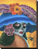 Along Came a Spider Stretched Canvas Print by Tony Carey