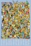 Simpsons-Cast Names Affiche