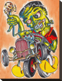 Franken Hot Rod Reproduction transférée sur toile : par Sid Stankovits