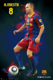 FC Barcelona-Iniesta Kunstdrucke