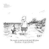 "No, sweetie, we don't go to the beach. We're from New Jersey—we go to the… Premium Giclee Print by Christopher Weyant