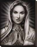 Praying Mary Stretched Canvas Print by  Spider (Artist)